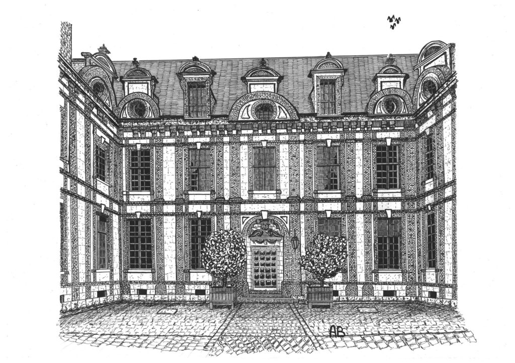 Chartres Hôtel Montescot- cour d'honneur